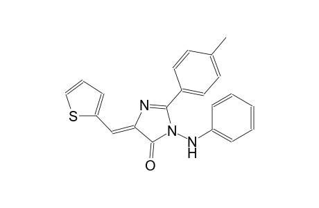 (5Z)-3-anilino-2-(4-methylphenyl)-5-(2-thienylmethylene)-3,5-dihydro-4H-imidazol-4-one