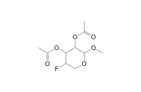 METHYL_2,3-DI-O-ACETYL-4-DEOXY-4-FLUORO-BETA-L-RIBOPYRANOSIDE