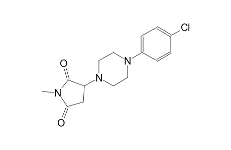 3-[4-(4-chlorophenyl)-1-piperazinyl]-1-methyl-2,5-pyrrolidinedione