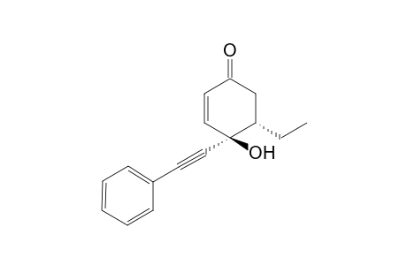 (4R*,5S*)-5-Ethyl-4-hydroxy-4-(phenylethynyl)-2-cyclohexenone