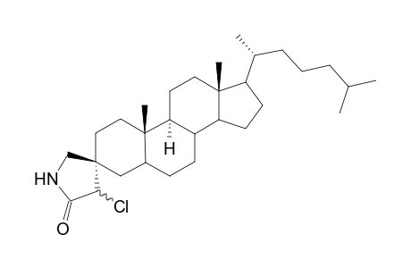 4'.xi.-Chloro-(3R)-spiro[5.alpha.-cholestane-3,3'-pyrrolodin]-5'-one