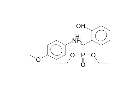DIETHYL ALPHA-(PARA-METHOXYPHENYLAMINO)-ORTHO-HYDROXYBENZYLPHOSPHONATE
