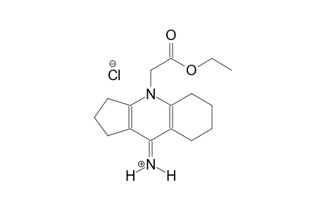 9H-cyclopenta[b]quinolin-9-iminium, 4-(2-ethoxy-2-oxoethyl)-1,2,3,4,5,6,7,8-octahydro-, chloride