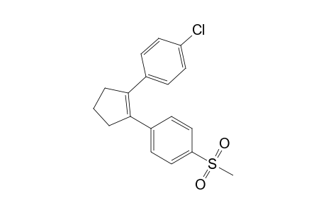 1-[2-(4-chlorophenyl)-1-cyclopentenyl]-4-methylsulfonylbenzene