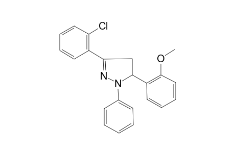3-(2-Chlorophenyl)-5-(2-methoxyphenyl)-1-phenyl-4,5-dihydro-1H-pyrazole
