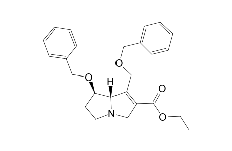 ETHYL-(7R,8R)-7-BENZYLOXY-1-BENZYLOXYMETHYL-5,6,7,8-TETRAHYDRO-3H-PYRROLIZINE-2-CARBOXYLATE