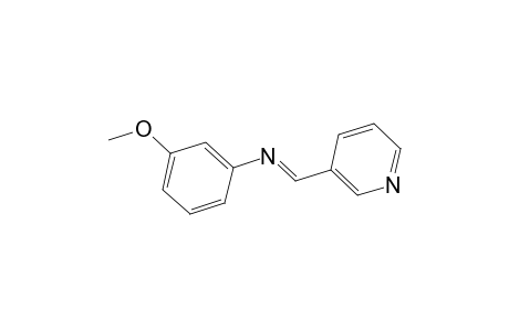Benzenamine, 3-methoxy-N-(3-pyridinylmethylene)-