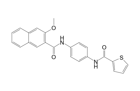 2-thiophenecarboxamide, N-[4-[[(3-methoxy-2-naphthalenyl)carbonyl]amino]phenyl]-