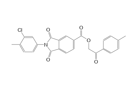 1H-isoindole-5-carboxylic acid, 2-(3-chloro-4-methylphenyl)-2,3-dihydro-1,3-dioxo-, 2-(4-methylphenyl)-2-oxoethyl ester