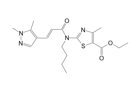 ethyl 2-{butyl[(2E)-3-(1,5-dimethyl-1H-pyrazol-4-yl)-2-propenoyl]amino}-4-methyl-1,3-thiazole-5-carboxylate