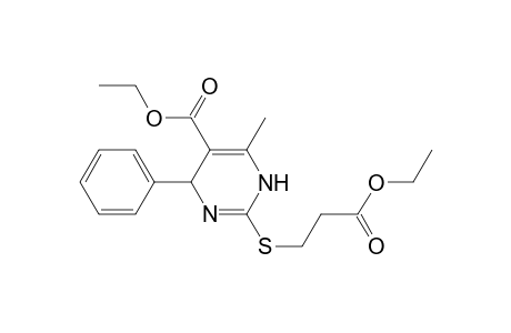 2-[(3-ethoxy-3-keto-propyl)thio]-6-methyl-4-phenyl-1,4-dihydropyrimidine-5-carboxylic acid ethyl ester