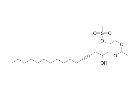 (2R,3R,4R)-2-O-Methylsulfonyl-1,3-O-ethylideneoctadeca-6-yne-1,2,3,4-tetraol