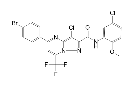 5-(4-bromophenyl)-3-chloro-N-(5-chloro-2-methoxyphenyl)-7-(trifluoromethyl)pyrazolo[1,5-a]pyrimidine-2-carboxamide