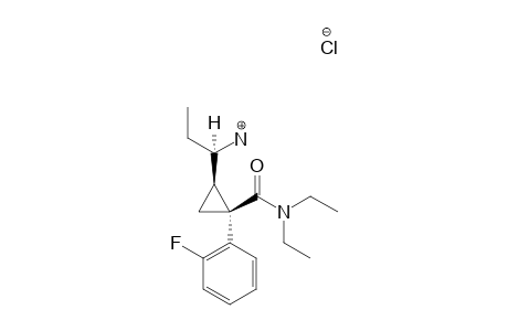 (1S,2R)-1-(2-FLUOROPHENYL)-2-[(S)-1-AMINOPROPYL]-N,N-DIETHYLCYCLOPROPANECARBOXAMIDE-HYDROCHLORIDE