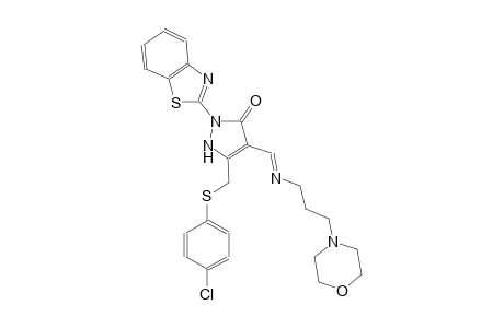 3H-pyrazol-3-one, 2-(2-benzothiazolyl)-5-[[(4-chlorophenyl)thio]methyl]-1,2-dihydro-4-[(E)-[[(E)-3-(4-