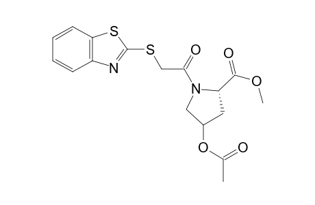 2-Benzothiazolylthioacetyl O-acetyl L-hydroxyproline methyl ester