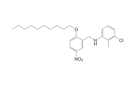 N-(3-chloro-o-tolyl)-2-(decyloxy)-5-nitrobenzylamine