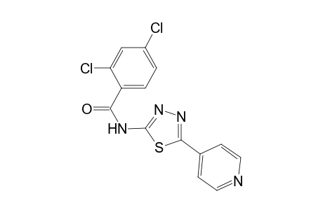 2,4-Dichloro-N-[5-(4-pyridinyl)-1,3,4-thiadiazol-2-yl]benzamide