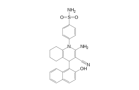4-[2-Amino-3-cyano-4-(2-hydroxynaphthalen-1-yl)-5,6,7,8-tetrahydroquinolin-1(4H)-yl]benzenesulfonamide