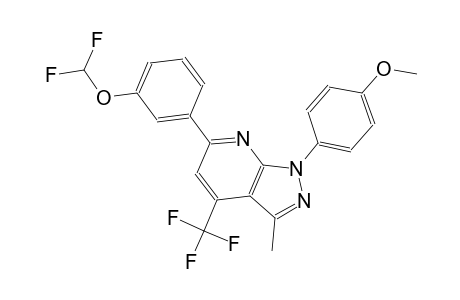 1H-pyrazolo[3,4-b]pyridine, 6-[3-(difluoromethoxy)phenyl]-1-(4-methoxyphenyl)-3-methyl-4-(trifluoromethyl)-