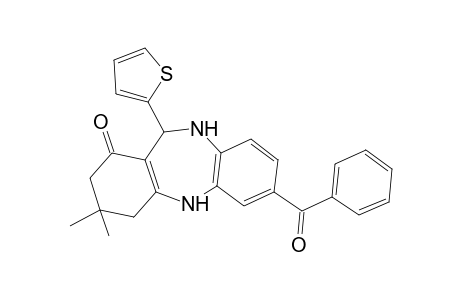 7-Benzoyl-3,3-dimethyl-11-(2-thienyl)-2,3,4,5,10,11-hexahydro-1H-dibenzo[b,e][1,4]diazepin-1-one