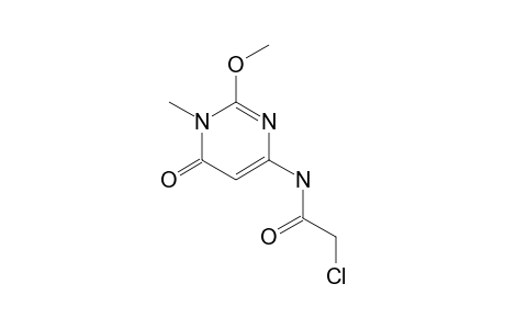 6-CHLOROACETAMIDO-3,4-DIHYDRO-3-METHYL-2-METHOXY-4-OXO-PYRIMIDINE