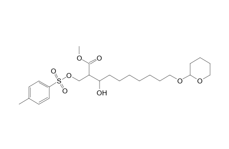 Methyl 3-hydroxy-2-(p-toluenesulfonyloxy)methyl-10-tetrahydropyranyloxydecanoate