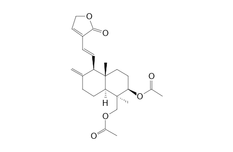 Deoxy-11,12-didehydroandrographolide, 14-(p), diacetate