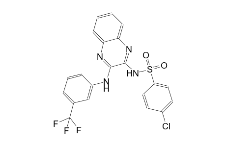 benzenesulfonamide, 4-chloro-N-[3-[[3-(trifluoromethyl)phenyl]amino]-2-quinoxalinyl]-