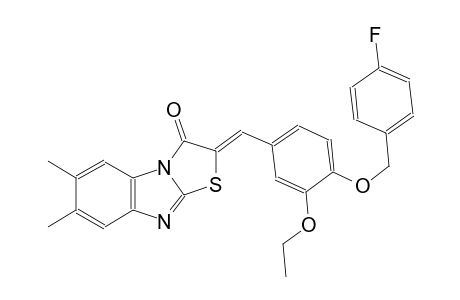 thiazolo[3,2-a]benzimidazol-3(2H)-one, 2-[[3-ethoxy-4-[(4-fluorophenyl)methoxy]phenyl]methylene]-6,7-dimethyl-, (2Z)-
