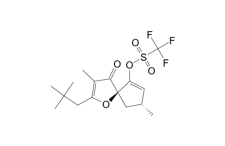 Methanesulfonic acid, trifluoro-,2-(2,2-dimethylpropyl)-3,8-dimethyl-4-oxo-1-oxaspiro[4.4]nona-2,6-dien-6-yl ester, (5R,trans)-