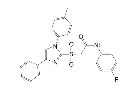 N-(4-fluorophenyl)-2-{[1-(4-methylphenyl)-4-phenyl-1H-imidazol-2-yl]sulfonyl}acetamide