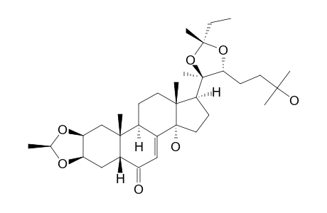 28-BETA,29-BETA-DIMETHYL-29-ALPHA-ETHYL-2,3;20,22-BIS-O-METHYLIDENE-20-HYDROXY-ECDYSONE