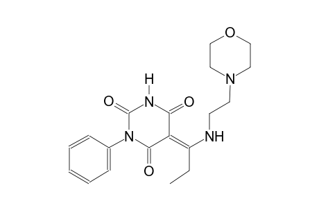 (5E)-5-(1-{[2-(4-morpholinyl)ethyl]amino}propylidene)-1-phenyl-2,4,6(1H,3H,5H)-pyrimidinetrione