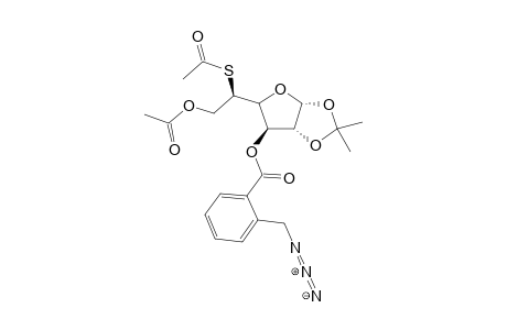 2-Azidomethyl-benzoic acid (3aR,6R,6aR)-5-((R)-2-acetoxy-1-acetylsulfanyl-ethyl)-2,2-dimethyl-tetrahydro-furo[2,3-d][1,3]dioxol-6-yl ester