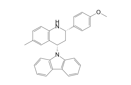 9-[(2S,4S)-2-(4-methoxyphenyl)-6-methyl-1,2,3,4-tetrahydroquinolin-4-yl]carbazole