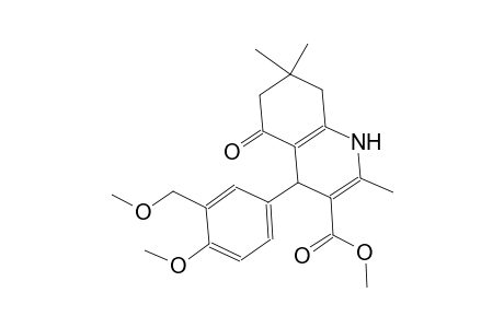 methyl 4-[4-methoxy-3-(methoxymethyl)phenyl]-2,7,7-trimethyl-5-oxo-1,4,5,6,7,8-hexahydro-3-quinolinecarboxylate