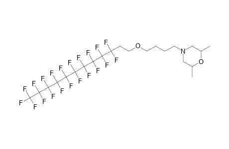 Morpholine, 4-[4-[(3,3,4,4,5,5,6,6,7,7,8,8,9,9,10,10,11,11,12,12,12-heneicosafluorododecyl)oxy]butyl]-2,6-dimethyl-