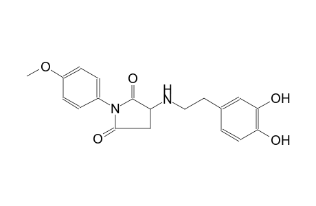 2,5-pyrrolidinedione, 3-[[2-(3,4-dihydroxyphenyl)ethyl]amino]-1-(4-methoxyphenyl)-