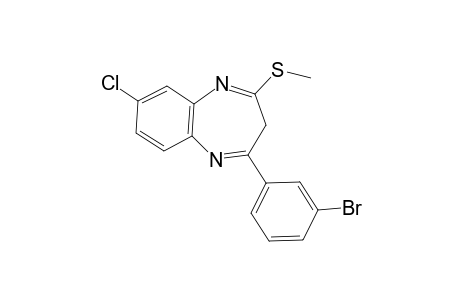 2-(3-bromophenyl)-7-chloro-4-(methylthio)-3H-benzo[b][1,4]diazepine