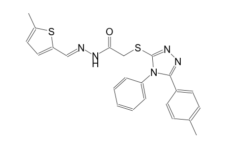 acetic acid, [[5-(4-methylphenyl)-4-phenyl-4H-1,2,4-triazol-3-yl]thio]-, 2-[(E)-(5-methyl-2-thienyl)methylidene]hydrazide
