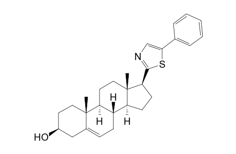 (3S,8S,9S,10R,13S,14S,17S)-10,13-dimethyl-17-(5-phenyl-1,3-thiazol-2-yl)-2,3,4,7,8,9,11,12,14,15,16,17-dodecahydro-1H-cyclopenta[a]phenanthren-3-ol