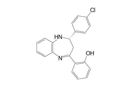 (S) 2-(4-Chlorophenyl)-4-(2-hydroxyphenyl)-2,3-dihydro-1,5-benzodiazepine
