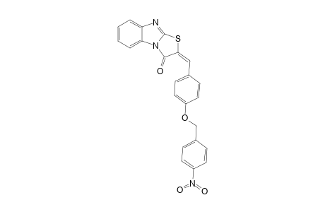 (2E)-2-[4-(4-nitrobenzyl)oxybenzylidene]thiazolo[3,2-a]benzimidazol-1-one