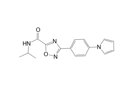 N-isopropyl-3-(4-pyrrol-1-ylphenyl)-1,2,4-oxadiazole-5-carboxamide