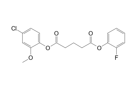 Glutaric acid, 2-fluorophenyl 4-chloro-2-methoxyphenyl ester