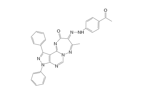 6-(4-Acetylphenylhydrazono)-1,3-diphenyl-7-methyl-1H-pyrazolo[3',4':4,5]pyrimido[1,6-b][1,2,4]triazepin-5(6H)-one