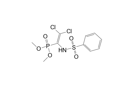 Dimethyl 2,2-dichloro-1-[(phenylsulfonyl)amino]vinylphosphonate