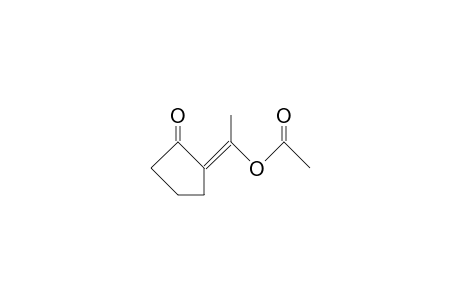 2-(E-Acetoxy-ethylidene)-cyclopentanone
