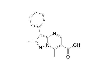 pyrazolo[1,5-a]pyrimidine-6-carboxylic acid, 2,7-dimethyl-3-phenyl-